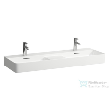 Laufen Val SaphirKeramik 120x42 cm mosdó 2 csaplyukkal, féilg száraz zónával H8142820001041 ( 814282 ) szaniter