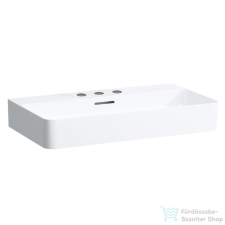 Laufen Val SaphirKeramik 75x42 cm-es csiszolt aljú mosdó 3 csaplyukkal,fehér H8162850001081 szaniter