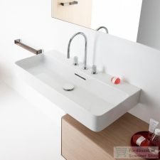 Laufen Val SaphirKeramik 95x42 cm-es csiszolt aljú mosdó 3 csaplyukkal,fehér H8162870001081 szaniter