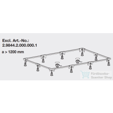 Laufen zuhanytálca rögzítőkeret 1200mm felett H2984420000001 ( 298442 ) kád, zuhanykabin