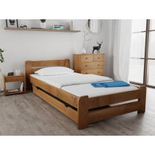  Laura ágy 120x200 cm, tölgy Matrac: Economy 10 cm matraccal, Rostély: Lamellás ágyráccsal ágy és ágykellék
