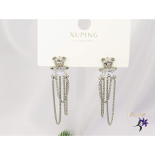  Laura Gold Filed macis fülbevaló sodrott lánc dísszel-rodium fülbevaló