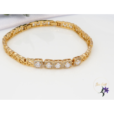  Laura gold filled fehér köves karkötő-18K karkötő