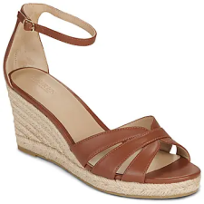 Lauren Ralph Lauren Gyékény talpú cipők NELLIE-ESPADRILLES-WEDGE Barna 37 női cipő