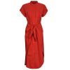 Lauren Ralph Lauren Hosszú ruhák CHONIE-SHORT SLEEVE-DAY DRESS Piros US 4
