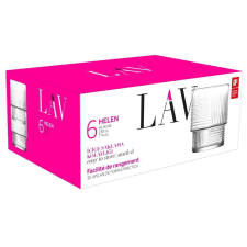 LAV Helen Soft Drink 230ml Üdítős üveg pohár szett 6 darabos üdítős pohár