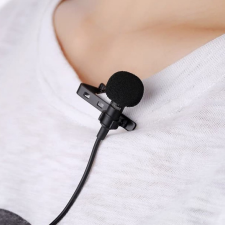 Lavalier csiptetős mikrofon telefonhoz, AUX kábellel mobiltelefon kellék