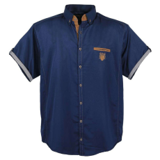  LAVECCHIA férfi ing 1128 oversize, 6XL Sötétkék