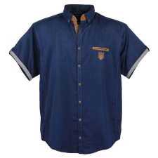  LAVECCHIA férfi ing 1128 oversize, 7XL Sötétkék férfi ing
