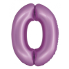  Lavender Matt, Levendula 0-ás szám fólia lufi 76 cm