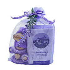 Lavender Tihany Tihanyi levendulás ajándékcsomag szappannal (110 gramm) és manóval szappan