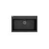 LAVEO TAU 8 Gránit mosogató: egymedencés, fekete, SRT_7108
