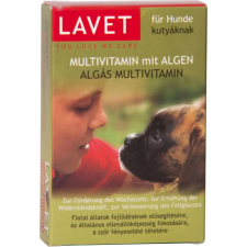  Lavet Algás multivitamin tabletta kutyának 50x vitamin, táplálékkiegészítő kutyáknak
