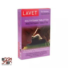 Lavet Multivitamin tabletta cicáknak 50 db vitamin, táplálékkiegészítő macskáknak