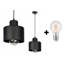  LAVOR állítható függőlámpa fekete 1x E27 + ajándék LED izzó világítás
