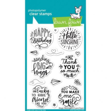 Lawn Fawn Szilikonbélyegző LF2508, Lawn Fawn Clear Stamps / Magic Messages - (1 csomag) bélyegző