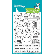 Lawn Fawn Szilikonbélyegző LF2664, Purrfectly Wicked / Lawn Fawn Clear Stamps (1 csomag) bélyegző