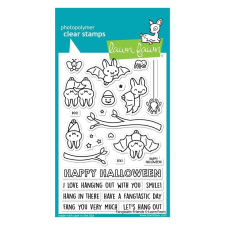 Lawn Fawn Szilikonbélyegző LF2937, Fangtastic Friends / Lawn Fawn Clear Stamps (1 csomag) bélyegző
