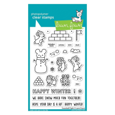 Lawn Fawn Szilikonbélyegző LF2941, Snowball Fight / Lawn Fawn Clear Stamps (1 csomag) bélyegző