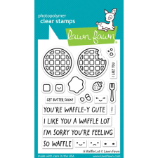 Lawn Fawn Szilikonbélyegző LF3303 - A Waffle Lot - Clear Stamps (1 csomag) bélyegző