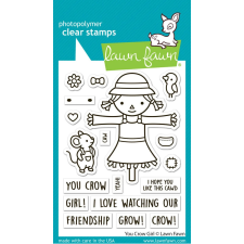 Lawn Fawn You Crow Girl Szilikonbélyegző LF3490 Clear Stamps (1 csomag) bélyegző