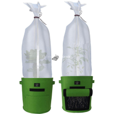  Laxllent Textil virágcserép 2 nagy zöld + növényvédő háló kerti tárolás