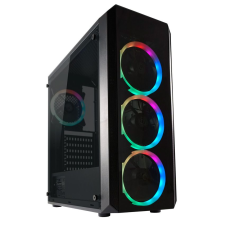 LC POWER Gaming 703B QuadLuxx Window Black (LC-703B-ON) számítógép ház