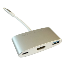 LC POWER LC-HUB-C-MULTI-4 USB hub External USB type C hub with USB 3.0, HDMI and PD port hub és switch