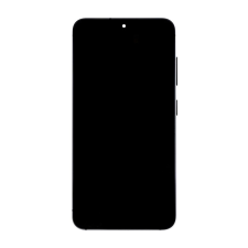  LCD kijelző + érintőegység + elülső tok Samsung S911B Galaxy S23 készülékhez fekete tok és táska