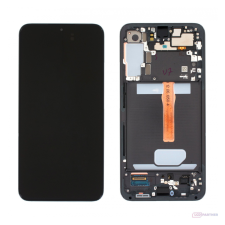 LCD Partner Samsung Galaxy S22 Plus (SM-S906B) LCD kijelző + érintő +keret fekete - eredeti mobiltelefon, tablet alkatrész