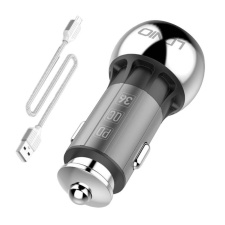 LDNIO C1 USB, USB-C autós töltő + MicroUSB kábel mobiltelefon kellék