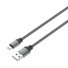 LDNIO LS442 USB-A - Lightning kábel 2.4A 2m szürke (5905316143395) kábel és adapter