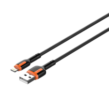 LDNIO LS532, USB - Lightning 2m Cable (Grey-Orange) kábel és adapter