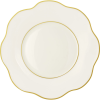 LE COQ Porcelaine LE COQ »Anemone« Lapos tányér, ø: 320 mm, fehér, aranyszegély.
