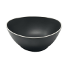 LE COQ Porcelaine LE COQ Persephone Tál, magasság: 70 mm, átmérő: 180 mm, fekete/fehér