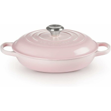 Le Creuset Le Creuset 26cm Öntöttvas Serpenyő Fedővel - Rózsaszín edény