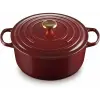 Le Creuset Signature kerek Öntöttvas Sütőtál 28cm - Bordó (21177289494441)