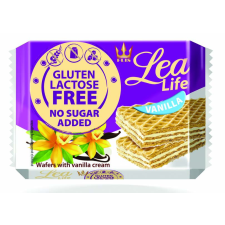 LEA Lea life vaníliás ostyaszelet hozzáadott cukor-, glutén-, laktóz nélkül 95 g csokoládé és édesség