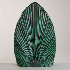  LEAF váza, sötétzöld 42 cm dekoráció