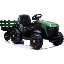 LEAN CARS Akkumulátoros Vontató Pótkocsival BDM0925 Katonazöld (4170) elektromos járgány