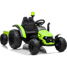 LEAN CARS Akkumulátoros Vontató Pótkocsival HZB-200 Zöld (7309) elektromos járgány