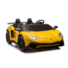 LEAN CARS Automatikus akkumulátor Lamborghini XXL A8803 Sárga 24V elektromos járgány