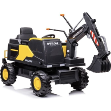 LEAN CARS Excavator Volvo DK-VE888 Elektromos Kisautó 4206 - Sárga (4206) elektromos járgány