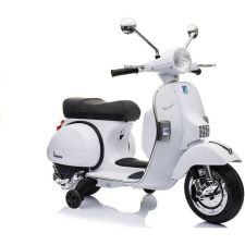 LEAN CARS Vespa Akkumulátoros Robogó Fehér - Gyerekeknek (2813) elektromos járgány