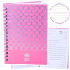 lean Holografikus Méretekkel Vonalas Jegyzetfüzet Rózsaszín A6 80 Lapos – 21687 (21687)
