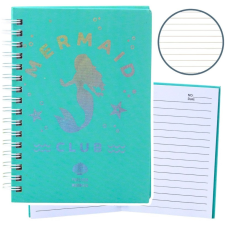 lean Holografikus sellő türkiz vonalas jegyzetfüzet, A6, 80 lap– 21685 (21685) füzet