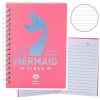 lean Holografikus sellőfarok rózsaszín vonalas jegyzetfüzet A6 80 lap- 21684 (21684)