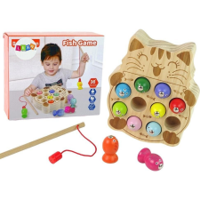 Lean Sport Fából Készült Ügyességi Játék Horgászat 2 Botokkal Cica (5905323213074) társasjáték