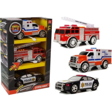 Lean Sport Rendőr Tűzoltó Mentő Autó Készlet (4459) autópálya és játékautó