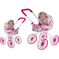 Lean Sport Retro Nagy Kerekes Mély Kerekes Babakocsi Virágokkal (6883) babakocsi
